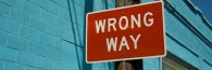 WrongWaySign